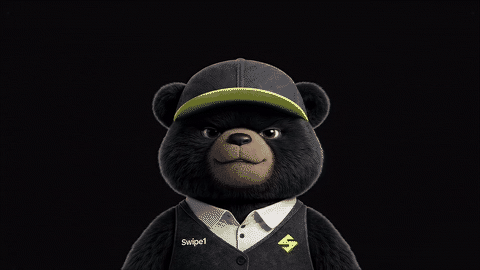 The Swipe1 SwipeBear mascot, the collectible character identity used across leaderboards and market threads